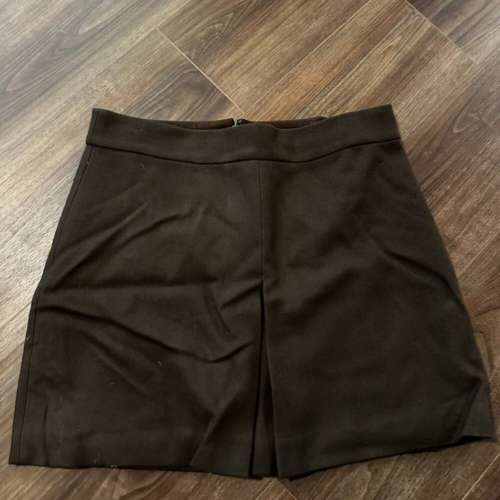 J-Crew Brown Formal Mini-Skirt - Size 12